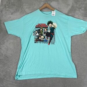 My Hero Academia Shirt Mens 2XL Celadon Deku All Might Anime Manga Funimation